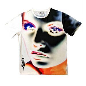 Slipknot Unisex Adult Adderall Face Inverted T-Shirt / White